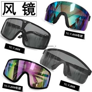 Outdoor cycling glasses mountain climbing sports motorcycle windproof goggles UV resistant European and American large frame sunglasses