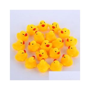 Bath Toys New Rubber Duck Duckie Baby Shower Water Födelsedag gynnar gåva Vee Just For You Drop Delivery Kids Moderskap DHD9D