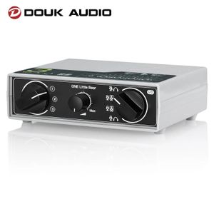 Amplifikatör Douk Audio Mini Mikrofon Kulaklık Seti / Hoparlör Anahtarlayıcı Kutu Seçici Analog Sesli Jack Splitter Kulaklıklar için Pasif Slektör