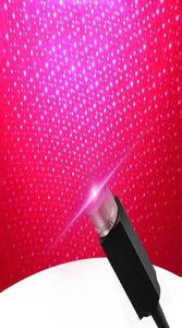 Mini LED -bil takstjärnskvällslampor Laserprojektor Lätt fordon Interiör Ambient Atmosphere Galaxy Lamp Decoration USB Powered2066077