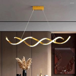 Pendant Lamps Modern Gold Lamp Chandeliers For Dining Room Lights Hanging Ceiling Indoor Lighting