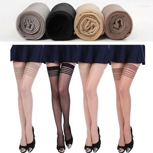 Women Socks Sexy Party High Stockings Ultra-thin Thigh Silk Stocking Female Erotic Long Shaping Underwear