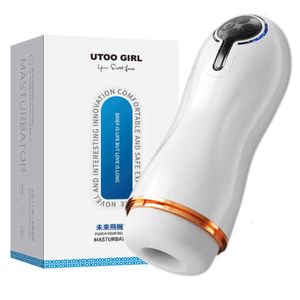 Brinquedos sexuais massageador automático masculino silicone vagina aquecimento masturbador copo real buceta boquete para homens máquinas de mastubação brinquedo