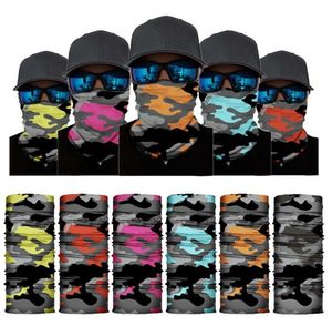 Sciarpa magica senza cuciture per esterni Sci Camo Mezza maschera Bandana Scaldacollo Fascia per capelli Turbante Maschera da ciclismo