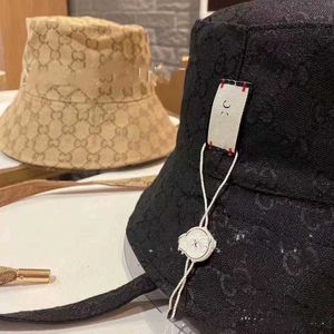 Wide Brim Hats  Bucket Hats Designer Strap Double Sided Fisherman's Hat Women's Fashion Versatile Casual Old Flower Letter Basin Hat Sunshade Hat AJ9R