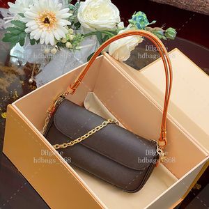 Designer Wallet On Chain Ivy Hobo Bags Luxury Shoulder Bags 1:1 Quality Genuine Leather Handbags 23.5CM With Box WL209