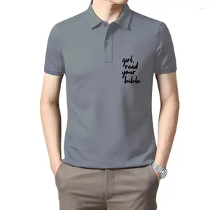 Męska dziewczyna z polo Polos Przeczytaj twoją biblię T Shirt Kobiet moda hipster chrześcija chrztu inspirujący hasło grunge tumblr imprezowy cytat