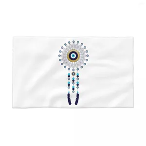 Toalha Boho Chic Evil Eye Mandala Dream Catcher Respirável Algodão Rosto Secagem Rápida Hamsa Nazar Bohemian Yoga Toalhas