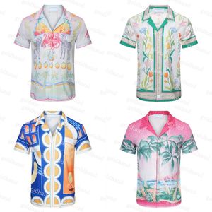 Camicie da bowling da uomo alla moda Camicie casual firmate Casa Camicie stampate floreali hawaiane T-shirt traspiranti estive