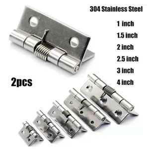 Bath Accessory Set Door Hinges Spring Brushed Finish Hardware Hinge Practical Replacement Stainless Stee Steel