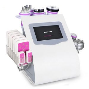 9 I 1 Ultrasonic Cavitation Machine Vakuum RF Radiofrekvens Skin åtdragning Fett Burning Cellulite Removal Lipo Laser Device