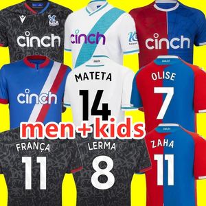 23 24 Oliseクリスタルサッカージャージ2023 2024 Zaha Eze J.Ayew Palace Home Top Football Shirt Kit Benteke Schlupp Franca Mateta Edouard Gallagher Jerseyユニフォーム