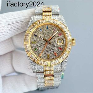 Ap Moissanit Herrenuhren Automatik Vvs Silber Diamanten bestehen Test Automatikwerk Vs Factory für Herren 41 mm Saphir Edelstahl De Luxe Business Armbanduhr