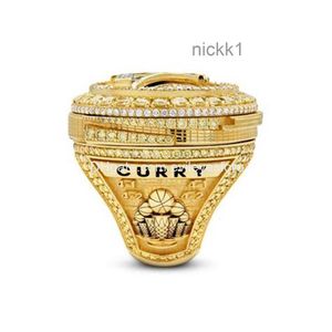 Cluster Rings Wholesale Warrior 20212022 Championship Ring Curry Regali di moda da fan e amici Borse in pelle Accessori Wholesa Dhtbf EGI9