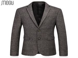 Mogu Solid Woolen Men039S Jacket 2017 Autumn Nowy przybycie moda Mężczyźni Blazer Slim Fit Casual Men039s Blazer Asian Size 3xl Me7776544