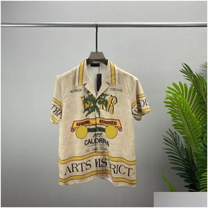 Herren-T-Shirts mit Rundhalsausschnitt, bestickt und bedruckt, Sommerkleidung im Polar-Stil mit reiner Street-Baumwolle Wr34 Drop Delivery Bekleidung Kleidung T Dhkhz