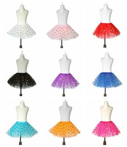 Baby Girls Sequins Skirts Gold Polka Dot Skirts Girl Shine Tutu Skirt Princess Mini Short Dress Skirt Pettiskirt Dress Toddler Ski6995078