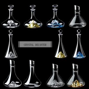 Creative Iceberg Decanter Ice LeadFree Crystal Glass Red Wine With Lid Highend Gift 240122