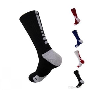 2pcs1pair EUA Professional Elite Basketball Socks Long Knee Athletic Sport Socks Men Fashion Compression Thermal Winter Socks Who3731555