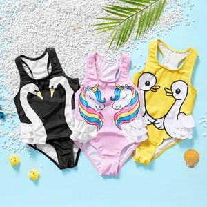 Indossare Nuovo 2022 Ragazze Costumi da Bagno 1 ~ 6 Anni Del Bambino Del Bambino Delle Ragazze Costume da Bagno di Un Pezzo Dei Bambini Costumi da Bagno Ruffle Bambini Beachwear Costume da Bagno