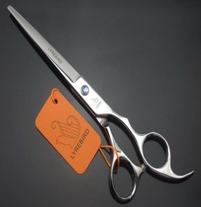 LYREBIRD 7 INCH hair cutting scissors Silvery scissors salon Hairdressing shears blue stone Simple packing NEW2465372