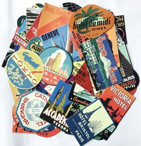 50pcs Açık Seyahat Vintage Retro El Restraunt Stickers Pack Araba Bisiklet Sticker Dizüstü Bilgisayar Kaykay Motor Su Şişesi DEC2742081