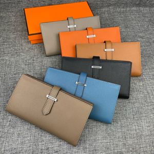 2024 Top Quality Designer 10A Women Leather Luxury Design Purse Fashion Long Money Bag Calfskin Purse epsom Leather Women's Handbag Mobile Card Holder Clutch Card Bag