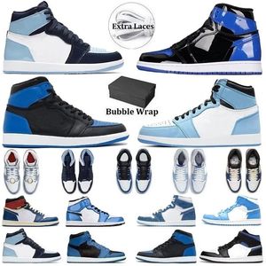 Mit Box Jumpman High Top Basketballschuhe Farbe Blau Sportschuhe Freizeitschuhe Laufschuhe High Top Designer Sneakers Trainer Männer Frauen Weiß Sliver Toe Light