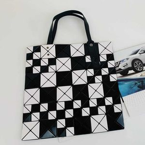 Totes Spliced Bag Six Grid Speckled Stripe Color Block Series Single Shoulder Handheld Women's Bags Designer Handbags Women