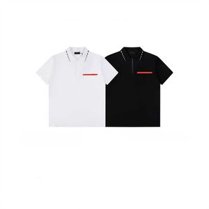 PL New Quality Good Business Casual Polo Designer Men's Summer T-shirt High Street Trend Shirt Top T-shirts-xxl