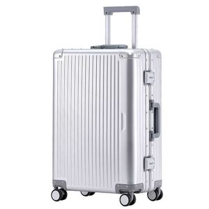 Alluminum-Magnyium Alloy Case Universal Wheel Luggage Men and Women للأمتعة.