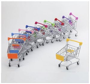 Supermarket Handcart Baby Toys Mini Trolley Toy Utility Carts Storage Folding Shopping Cart Basket Toys Children Boys Novelty Item1561558