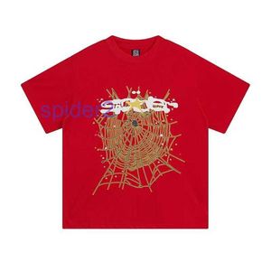 Koszulki męskie Y2K T Koszulki Spider 555 Hip Hop Kanyes Style SP5DER 555555 Pająki Pająki Jumper Europejskie i amerykańskie młodych piosenkarzy krótkie rękawy 2E22 x06O