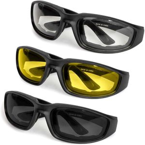 Outdoor Eyewear Windproof Motorcycle Glasses Men Vintage For Retro UV Motorbike Motor Goggles Outdoor Ski Cycling Riding Glasses 240122