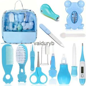 Set per toelettatura 13 pezzi Kit per toelettatura e salute per bambini Set per la cura di sicurezza Set per assistenza sanitaria per neonati con pettine per capelli Tagliaunghie Aspiratorvaiduryb