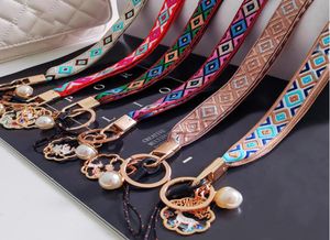 Mobile Phone Straps Vintage lanyard Fabric weaving Strap Wrist Rope Hanging Neck Rope For Mobile Phone Case Hanging Rope6994754