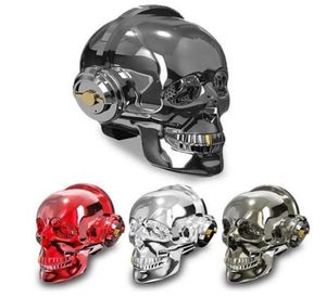 Skull Head LED -belysning Högtalare Trådlös Bluetooth Bass Stereo Musikspelare Dazzle USB Portable Wireless Bluetooth Speaker Hallowe7469914