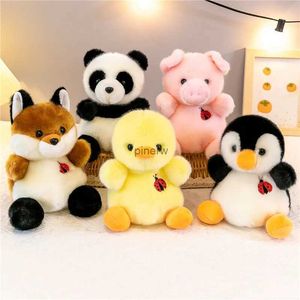 Bonecas de pelúcia dos desenhos animados bonecas de pelúcia animal brinquedos de pelúcia macio pintinho panda raposa pinguim filhote de cachorro piggy animais de pelúcia bonecas para crianças