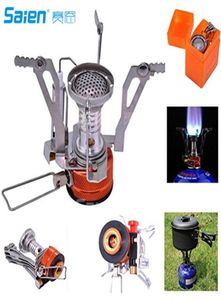 Camping Stovesyoung Portable Outdoor Backpacking Cookware Cooke Stove Butane Propan för gasbehållare med piezo2591908