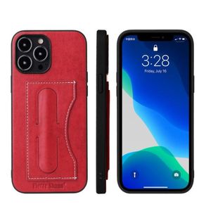 W przypadku iPhone 14 pro Max Cell Phone Case wbudowane w kick -stand -Card uchwyt tylna okładka miękka skórzana okładka TPU PC 13 12 11 x xs 7 85327694