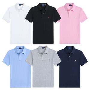 Klasik tasarımcı polos gömlek rahat nakış tişört erkek tees yaz yaka iş markası erkekler polo moda adam kadın hayvan baskısı homme s-2xl