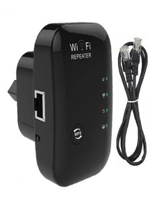 Routery Jckel Wireless Booster Wi -Fi Repeater 300 MBPS Długie zasięg Extender WI FI Wzmacniacz 802 11n B G Czarny powtórzenie Reapeter 22119385077