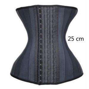 9 ossos de aço 100% látex cintura trainer espartilho sexy feminino corpo shaper cintura cincher underbust shapewear cinto de emagrecimento 6xl452