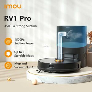 Robot dammsugare IMOU RV1 Pro Storable Maps Robotic Vacuum Cleaner Robot Stark sug Självtömd sopare Aspirador Friegasuelos Home Appliance