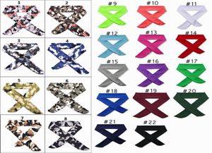 Solid Cotton Tie Back Headbands Stretch Sweatbands Hair Band Moisture Wicking Workout Men Women Bands kids Hair Accessories4771986