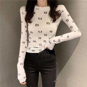 Women's undershirt designer long sleeve Sexy Bodycon Spring Summer Female Tee Designer Luxury Clothing Streetwear fashion sexy new style for youth