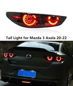 Mazda 3 Axela Car Taillight 2020-2022 턴 신호 자동차 액세서리의 LED 후면 달리기 브레이크 테일 라이트