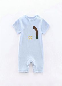 Ins em estoque designer de moda recém-nascido macacão roupas do bebê verão manga curta macacão feminino macacões254x7736636