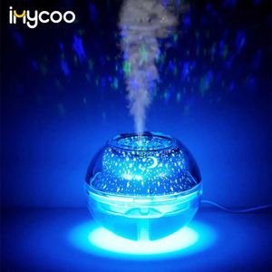 Luftbefeuchter 500ML Ball Luftbefeuchter mit Aroma Lampe Ätherisches Öl Ultraschall Elektrische Aroma Diffusor Mini USB Luftbefeuchter Fogger YQ240122