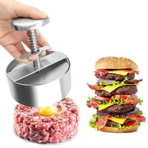 Hamburger Patty Maker Burger Meat Manual Rice Ball Mold Kitchen Tools Press 304 Stainless Steel Non-Stick Pork Beef Patty Press 240118